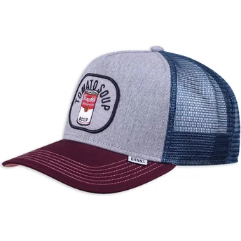 Petten gebogen grijs snapback Food Tomato Soup van Djinns