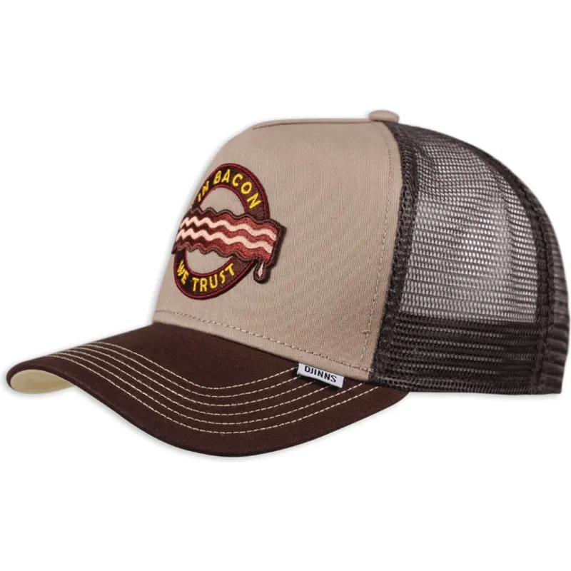 petten-gebogen-bruin-snapback-food-bacon-van-djinns