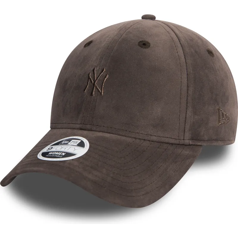 petten-gebogen-grijs-verstelbaar-9forty-felt-van-new-york-yankees-mlb-van-new-era