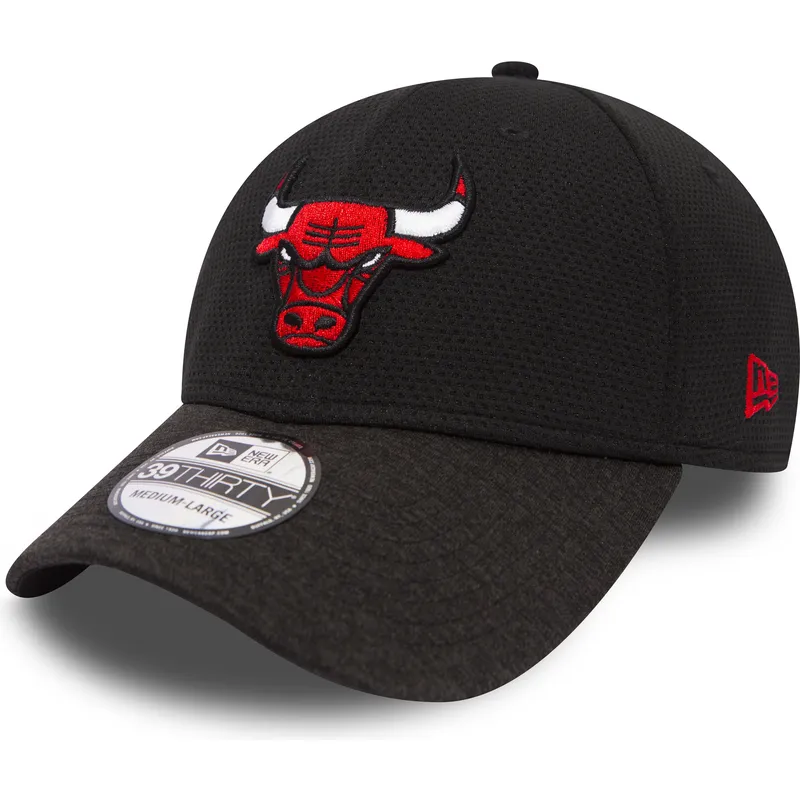 petten-gebogen-zwart-fitted-39thirty-shadow-tech-van-chicago-bulls-nba-van-new-era