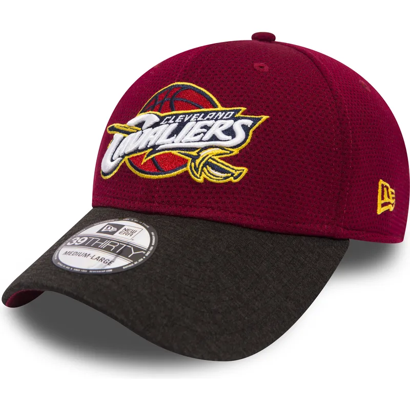 petten-gebogen-rood-fitted-39thirty-shadow-tech-van-cleveland-cavaliers-nba-van-new-era