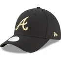 petten-gebogen-zwart-verstelbaar-9forty-sport-van-atlanta-braves-mlb-van-new-era
