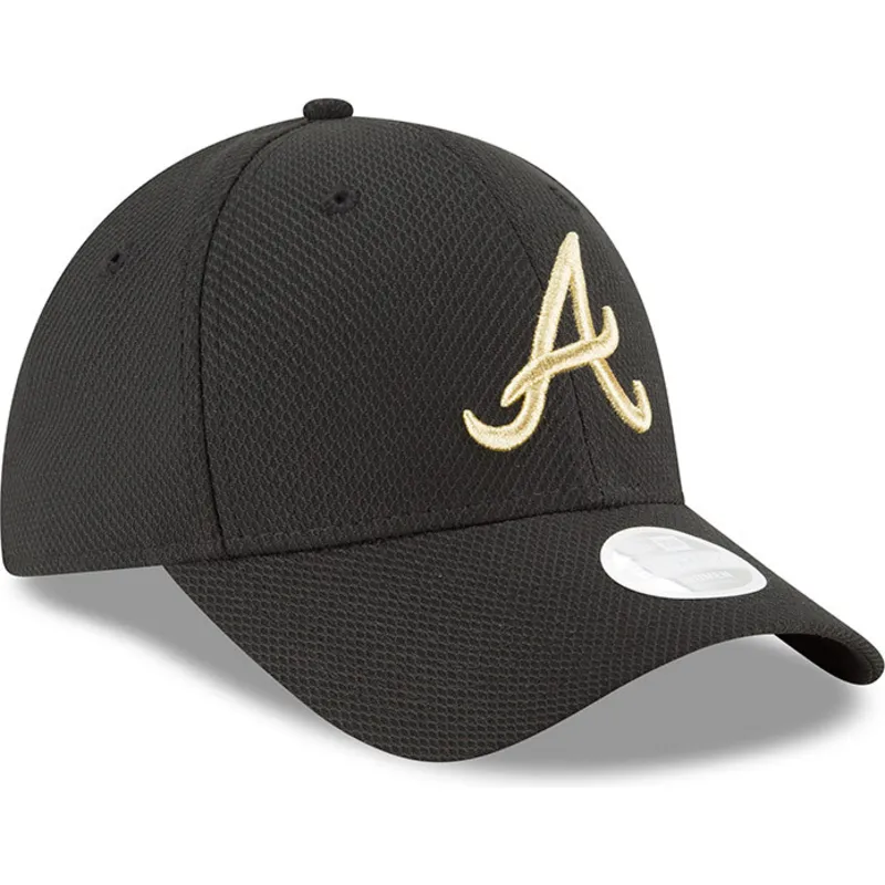 petten-gebogen-zwart-verstelbaar-9forty-sport-van-atlanta-braves-mlb-van-new-era