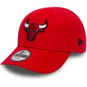 petten-gebogen-rood-verstelbaar-voor-kinderen-9forty-essential-van-chicago-bulls-nba-van-new-era