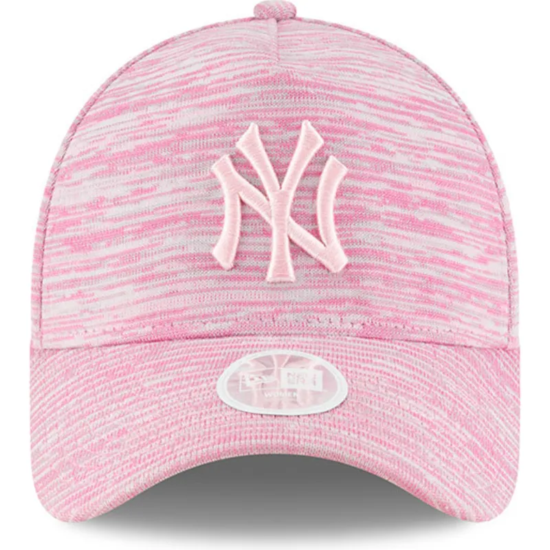 petten-gebogen-roze-snapback-ajustable-9forty-a-frame-engineered-fit-van-new-york-yankees-mlb-van-new-era