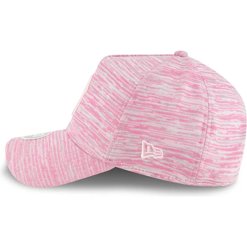 petten-gebogen-roze-snapback-ajustable-9forty-a-frame-engineered-fit-van-new-york-yankees-mlb-van-new-era