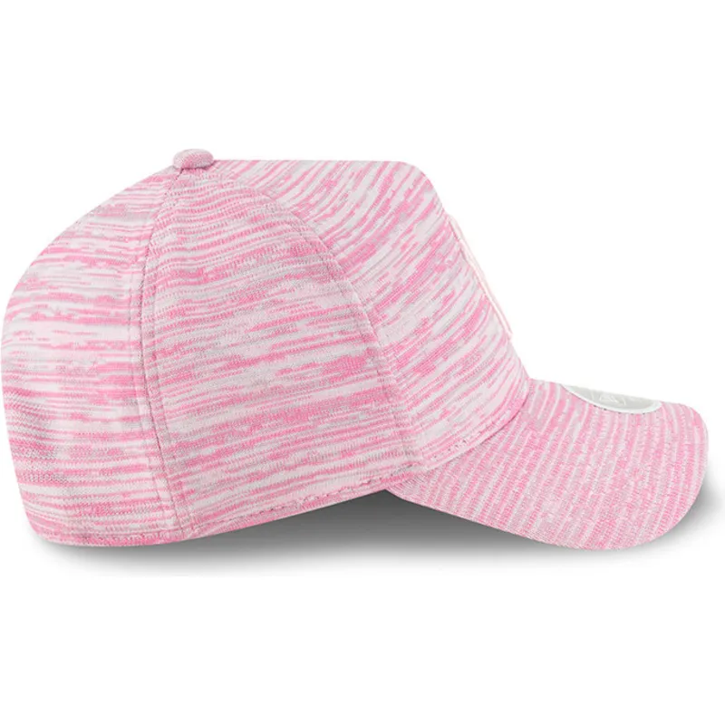 petten-gebogen-roze-snapback-ajustable-9forty-a-frame-engineered-fit-van-new-york-yankees-mlb-van-new-era