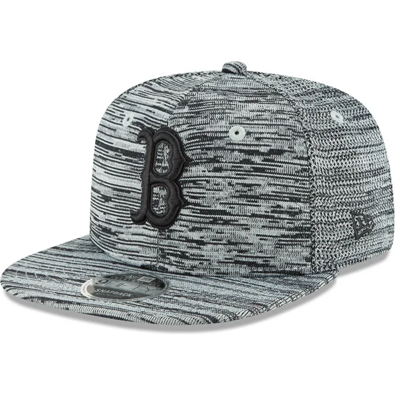 petten-plat-grijs-snapback-9fifty-engineered-fit-van-boston-red-sox-mlb-van-new-era