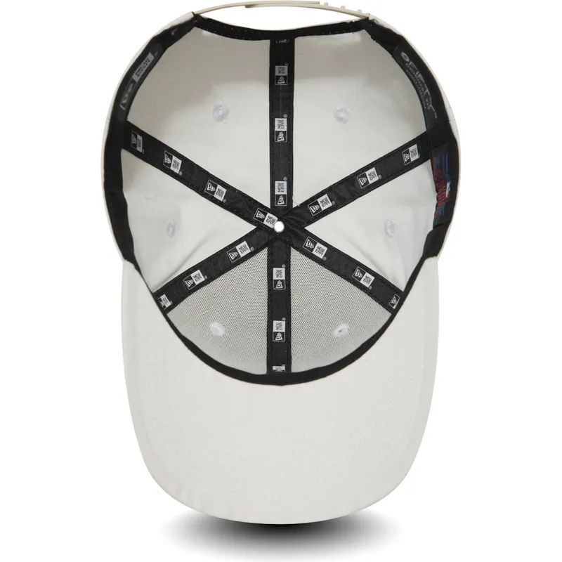 petten-gebogen-wit-snapback-9fifty-nylon-pre-curved-fit-van-new-york-yankees-mlb-van-new-era