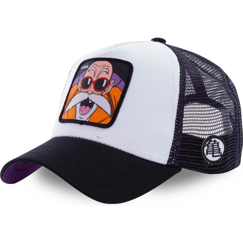 petten-gebogen-wit-snapback-kam4-muten-roshi-dragon-ball-van-capslab