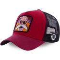 petten-gebogen-rood-snapback-kam5-muten-roshi-dragon-ball-van-capslab