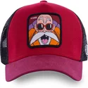 petten-gebogen-rood-snapback-kam5-muten-roshi-dragon-ball-van-capslab