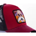 petten-gebogen-rood-snapback-kam5-muten-roshi-dragon-ball-van-capslab