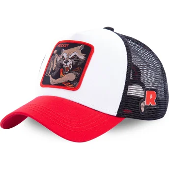 petten-gebogen-wit-snapback-roc2-rocket-raccoon-marvel-comics-van-capslab