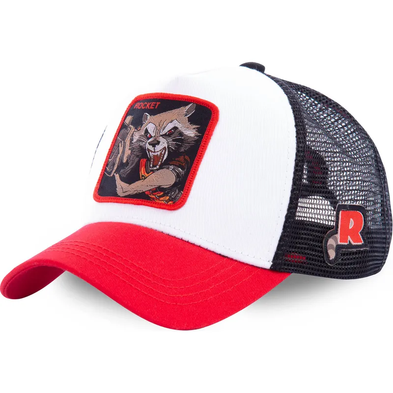 petten-gebogen-wit-snapback-roc2-rocket-raccoon-marvel-comics-van-capslab