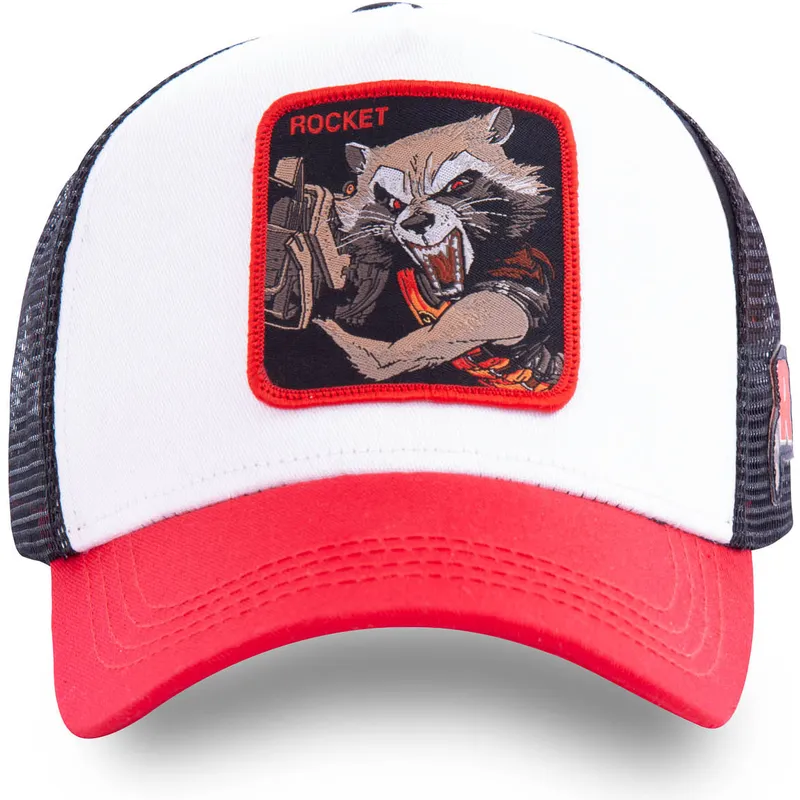 petten-gebogen-wit-snapback-roc2-rocket-raccoon-marvel-comics-van-capslab