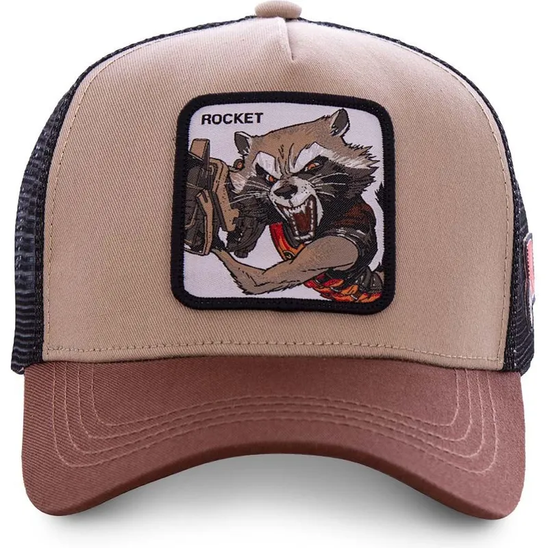 petten-gebogen-bruin-snapback-roc1-rocket-raccoon-marvel-comics-van-capslab petten-gebogen-bruin-snapback-roc1-rocket-raccoon-marvel-comics-van-capslab