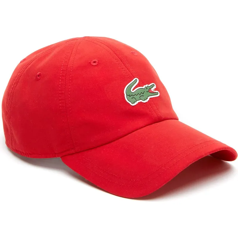 petten-gebogen-rood-verstelbaar-croc-microfibre-van-lacoste