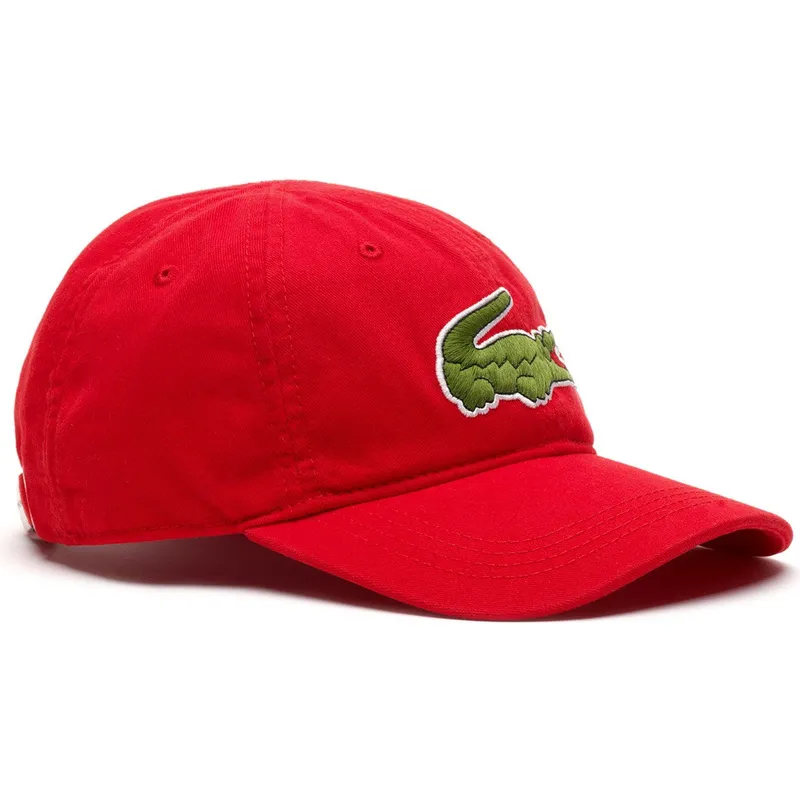 petten-gebogen-rood-verstelbaar-big-croc-gabardine-van-lacoste