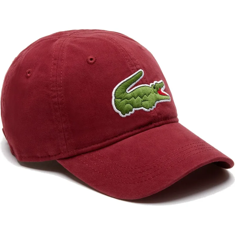 petten-gebogen-rood-verstelbaar-big-croc-gabardine-van-lacoste