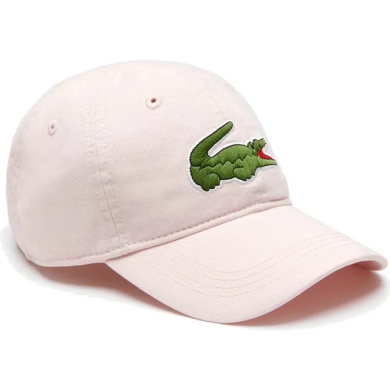 petten-gebogen-roze-verstelbaar-big-croc-gabardine-van-lacoste