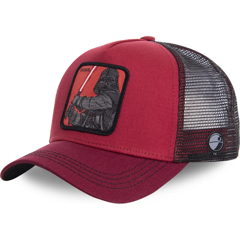 petten-gebogen-rood-snapback-vad-darth-vader-star-wars-van-capslab petten-gebogen-rood-snapback-vad-darth-vader-star-wars-van-capslab