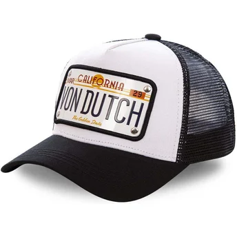 Petten gebogen wit verstelbaar placa California CAL1 van Von Dutch