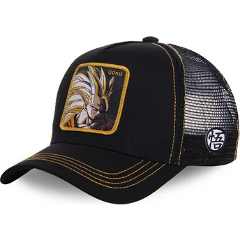 Petten gebogen zwart snapback Super Saiyan 3 SAN3 Son Goku Dragon Ball van Capslab