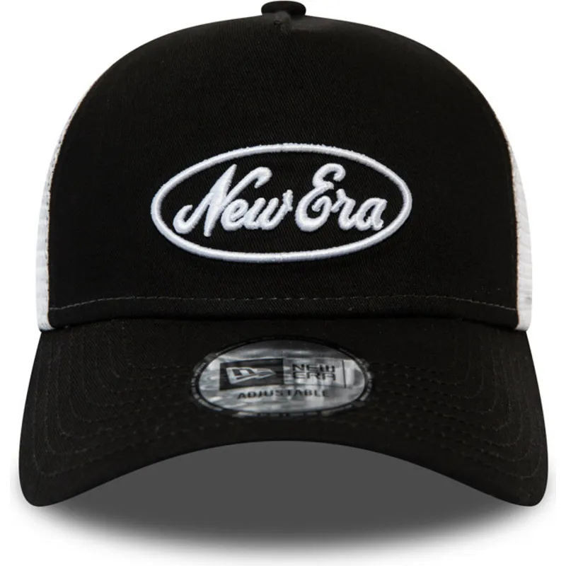 petten-gebogen-zwart-snapback-oval-script-a-frame-van-new-era petten-gebogen-zwart-snapback-oval-script-a-frame-van-new-era