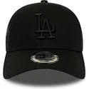 petten-gebogen-zwart-snapback-league-essential-a-frame-van-los-angeles-dodgers-mlb-van-new-era