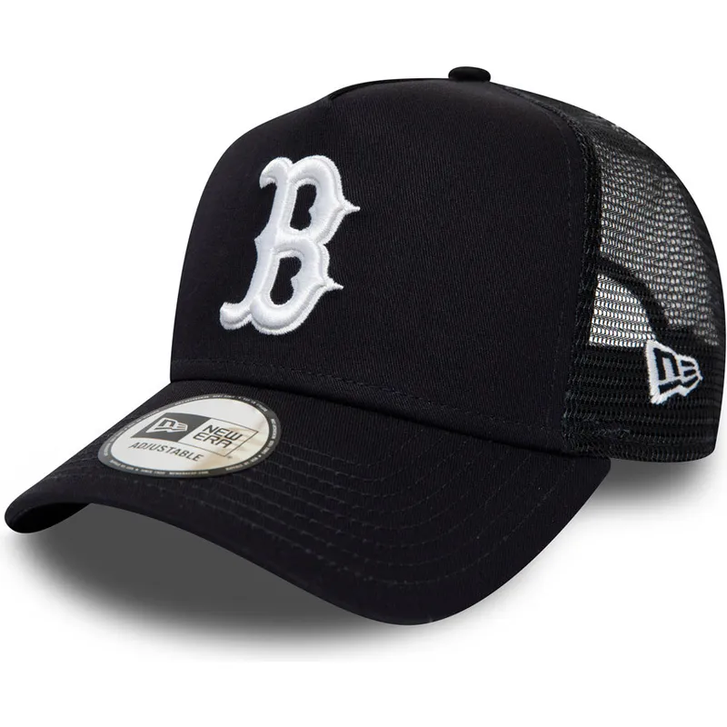 petten-gebogen-marineblauw-snapback-league-essential-a-frame-van-boston-red-sox-mlb-van-new-era