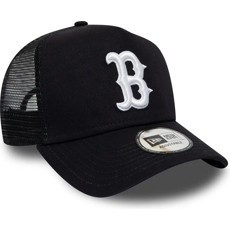 petten-gebogen-marineblauw-snapback-league-essential-a-frame-van-boston-red-sox-mlb-van-new-era