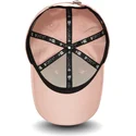 petten-gebogen-roze-verstelbaar-9forty-league-essential-van-los-angeles-dodgers-mlb-van-new-era