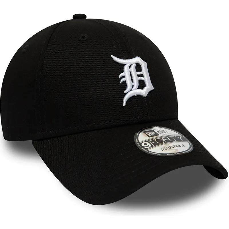 petten-gebogen-zwart-verstelbaar-9forty-league-essential-van-detroit-tigers-mlb-van-new-era
