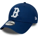 petten-gebogen-blauw-verstelbaar-9forty-league-essential-van-boston-red-sox-mlb-van-new-era