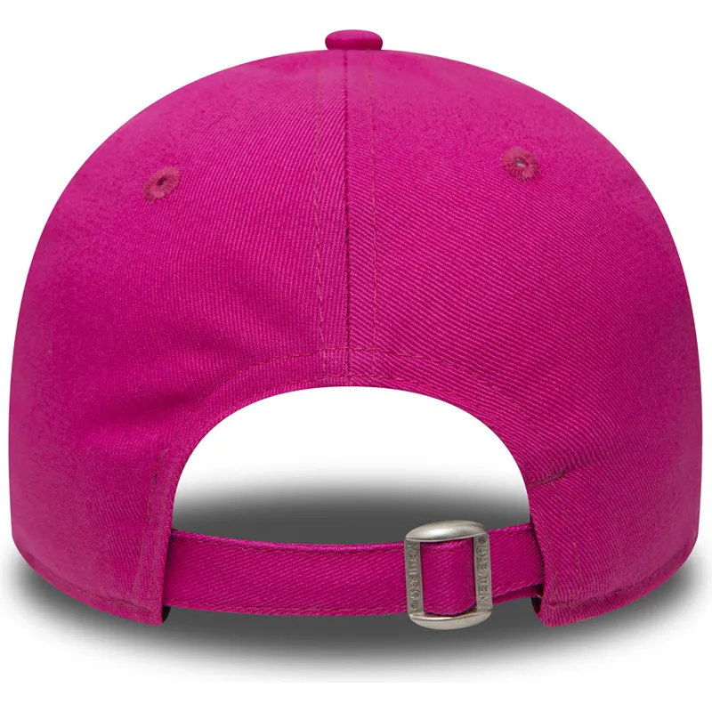 petten-gebogen-roze-verstelbaar-9forty-essential-van-new-york-yankees-mlb-van-new-era