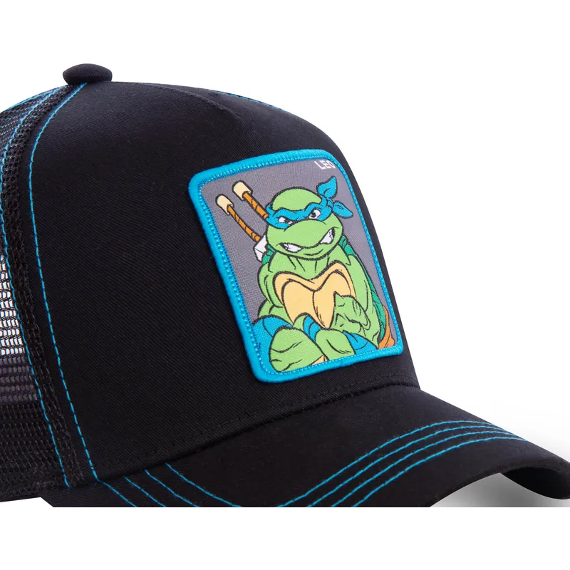 petten-gebogen-zwart-snapback-leo-leonardo-ninja-turtles-van-capslab