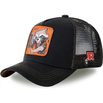 petten-gebogen-zwart-snapback-roc4-rocket-raccoon-marvel-comics-van-capslab