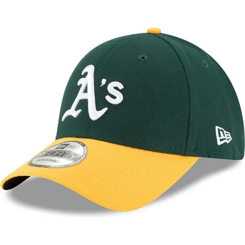 Petten gebogen groen verstelbaar 9FORTY The League van Oakland Athletics MLB van New Era