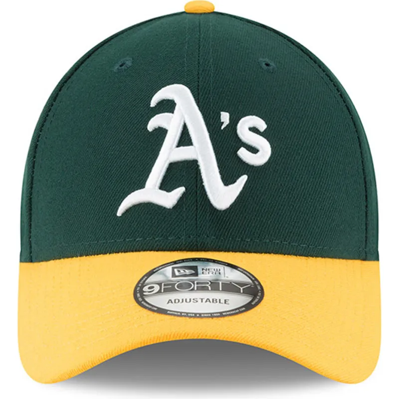 petten-gebogen-groen-verstelbaar-9forty-the-league-van-oakland-athletics-mlb-van-new-era