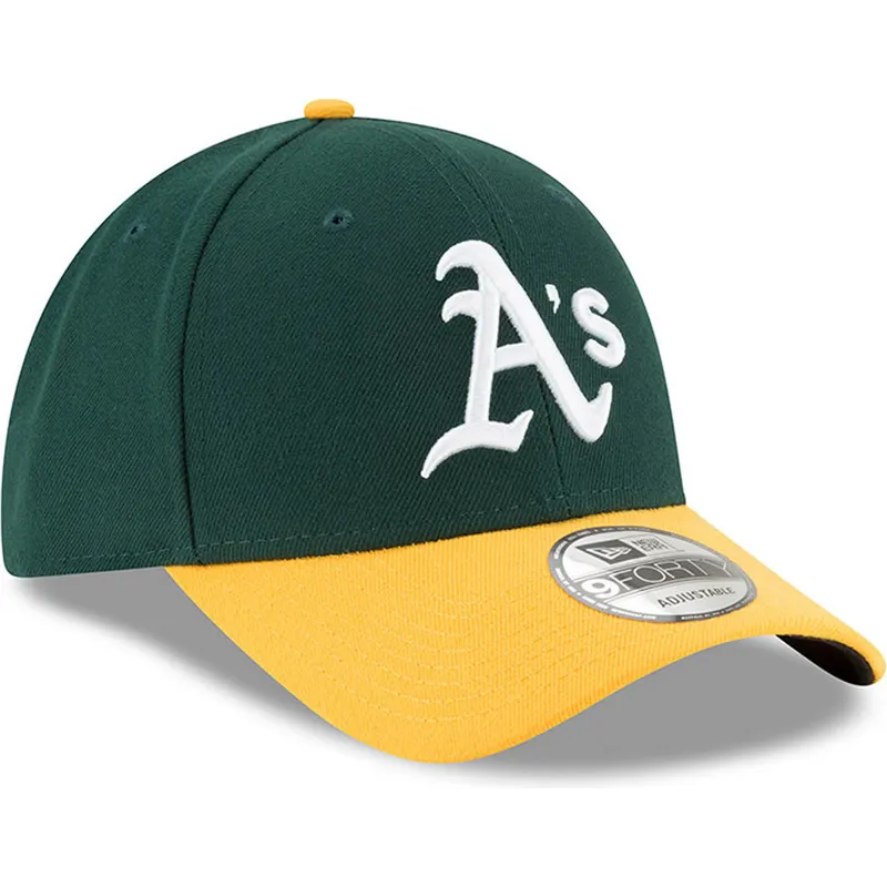 petten-gebogen-groen-verstelbaar-9forty-the-league-van-oakland-athletics-mlb-van-new-era