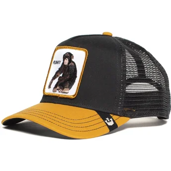petten-gebogen-zwart-snapback-banana-shake-the-farm-van-goorin-bros