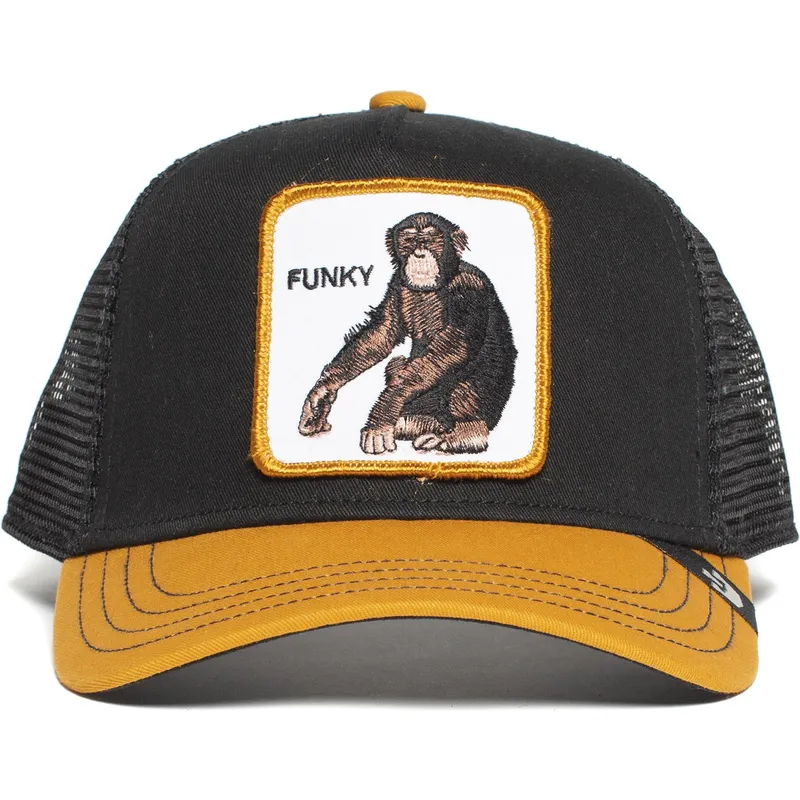 petten-gebogen-zwart-snapback-banana-shake-the-farm-van-goorin-bros