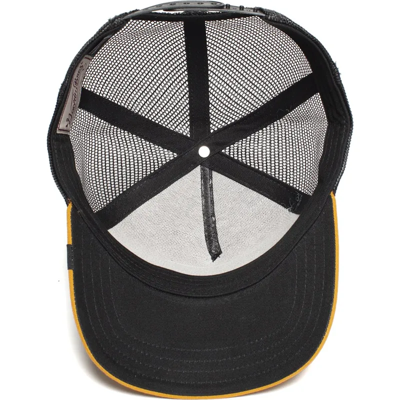petten-gebogen-zwart-snapback-banana-shake-the-farm-van-goorin-bros