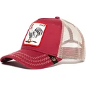 petten-gebogen-rood-snapback-rooster-the-farm-van-goorin-bros
