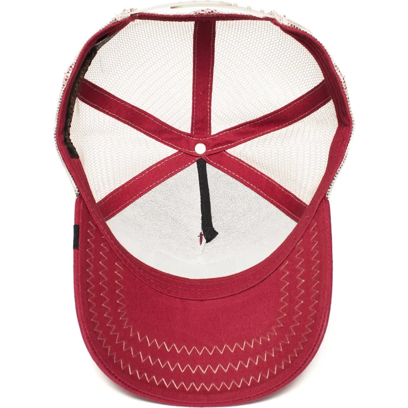 petten-gebogen-rood-snapback-rooster-the-farm-van-goorin-bros petten-gebogen-rood-snapback-rooster-the-farm-van-goorin-bros