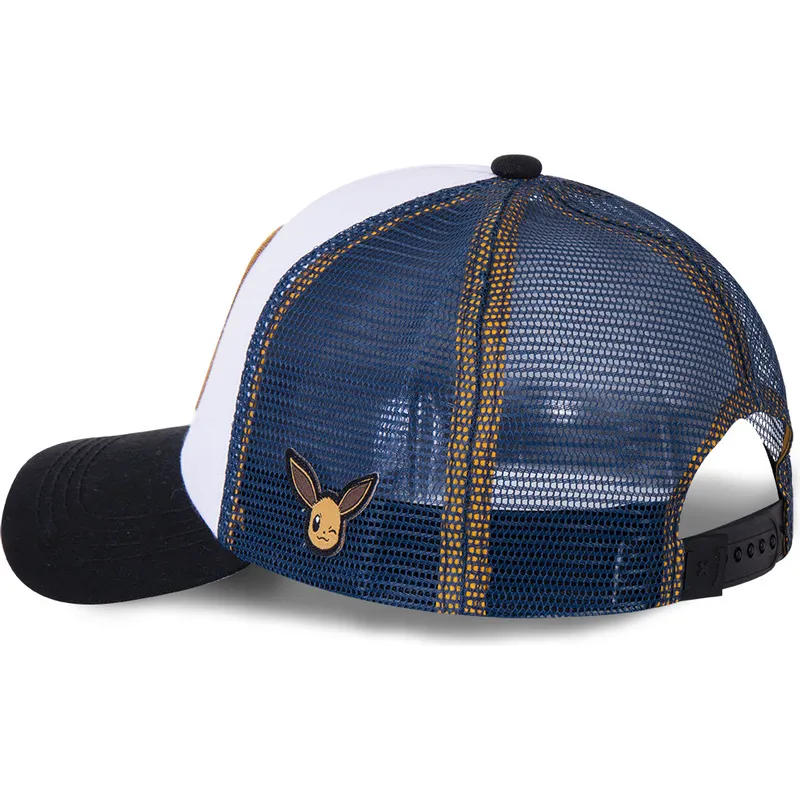 petten-gebogen-wit-snapback-evo3-eevee-pokemon-van-capslab petten-gebogen-wit-snapback-evo3-eevee-pokemon-van-capslab