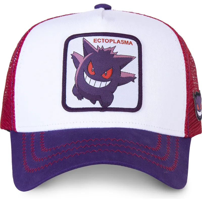 petten-gebogen-wit-snapback-gen1-gengar-pokemon-van-capslab petten-gebogen-wit-snapback-gen1-gengar-pokemon-van-capslab