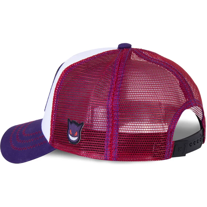 petten-gebogen-wit-snapback-gen1-gengar-pokemon-van-capslab petten-gebogen-wit-snapback-gen1-gengar-pokemon-van-capslab