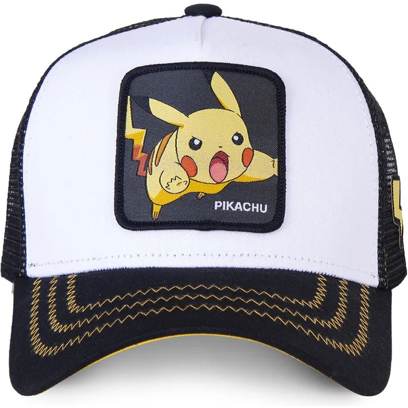 petten-gebogen-wit-snapback-pik5-pikachu-pokemon-van-capslab